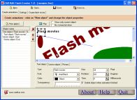 A screenshot of the program Flash-Creator 1.0