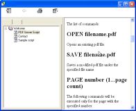 A screenshot of the program PDF Server Script 1.0