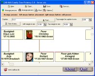 A screenshot of the program Family Tree-Printery 3.0